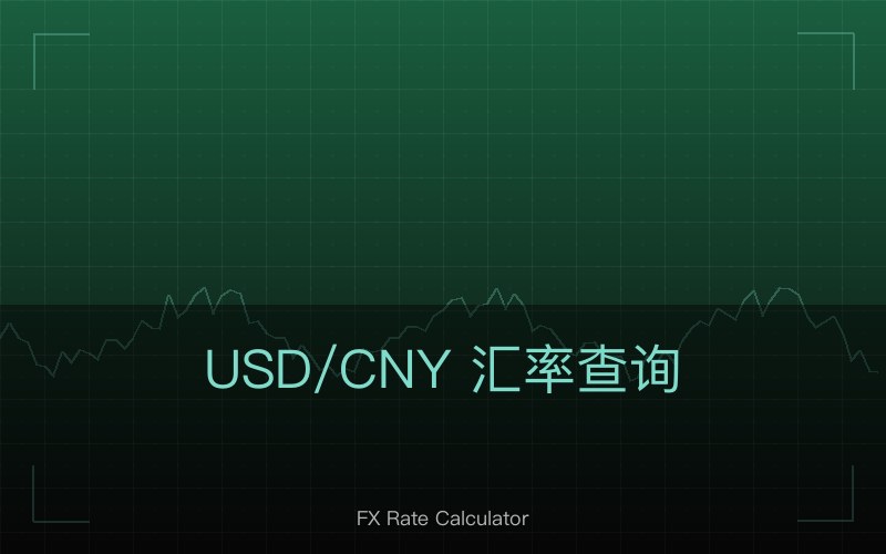 USD/CNY 汇率查询：今日牌价与走势分析